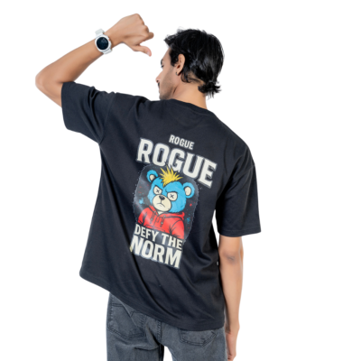 Defy the Norm Bear Tee black