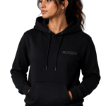 Black Minimal Hoodie – Unisex