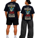 Defy the Norm Bear Tee Blue