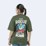 Defy the Norm Bear Tee Green