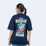 Defy the Norm Bear Tee Blue