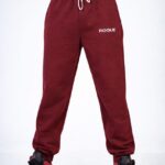 Maroon Minimal Jogger