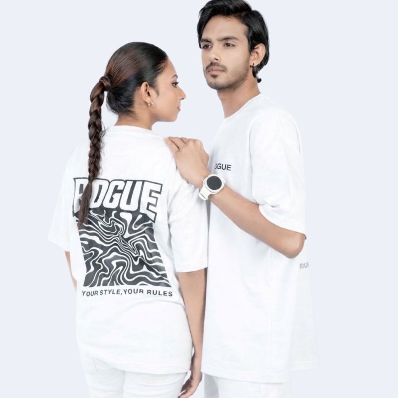 Rogue Wave Pattern Tee white